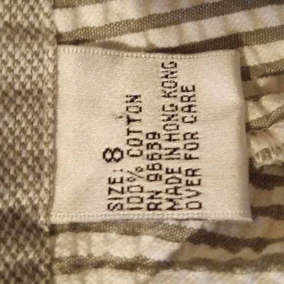 AUTOGRAPH NEW YORK Pin Striped Embroidered Capri Pants - Picture 10 of 12